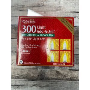 Celebrate the Season 300 Holiday Christmas Clear String Lights